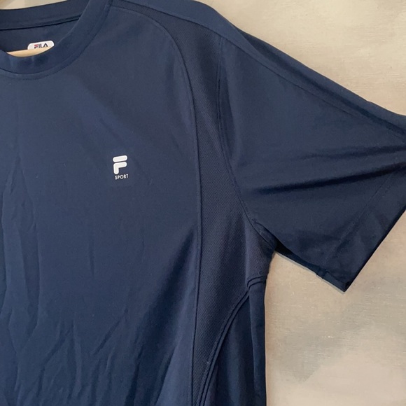 Men’s FILA Activewear T-Shirt M, Navy Blue - Picture 4 of 10